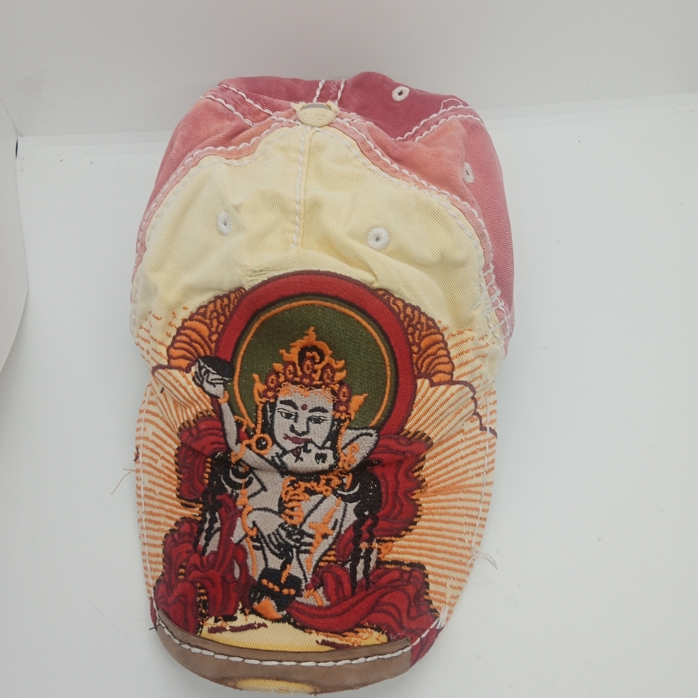 RARE VINTAGE TRUE RELIGION/TIBETAN BUDDHA EMBROIDERED HAT